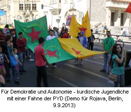 Kurdische Demonstration in Berlin