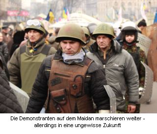 Demonstranten auf dem Maidan