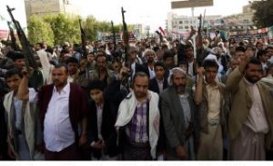 Huthis in Sanaa