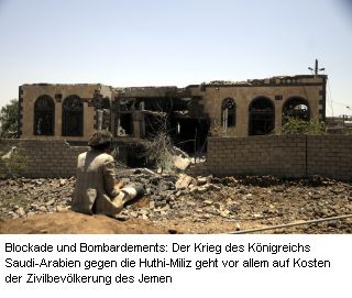 Zerstörung im Jemen