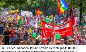 Demonstration in München