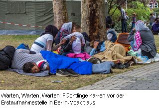 Refugees vor der LaGeSo