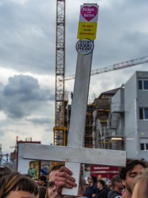 GegnerInnen des Marsches 