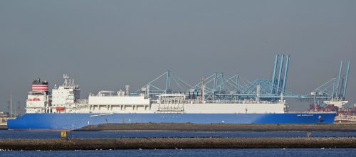 LNG Tanker Endeavor in Nijlhaven/Rotterdam im Juni