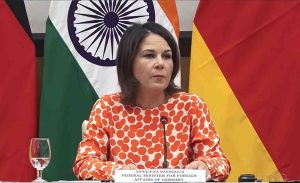 Joint Press Conference: EAM and FM Annalena Baerbock of Germany (December 05, 2022)