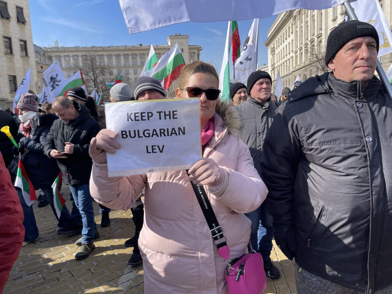 Proteste gegen den Beitritt Bulgariens zur Eurozone